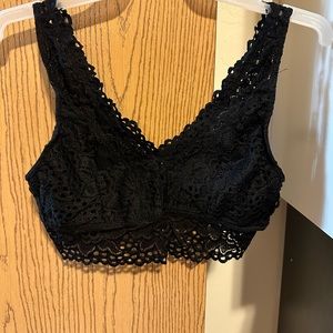 Lacey black bralette